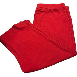 White stag stretch Large maternity Red capris. Bright red and very comfortable